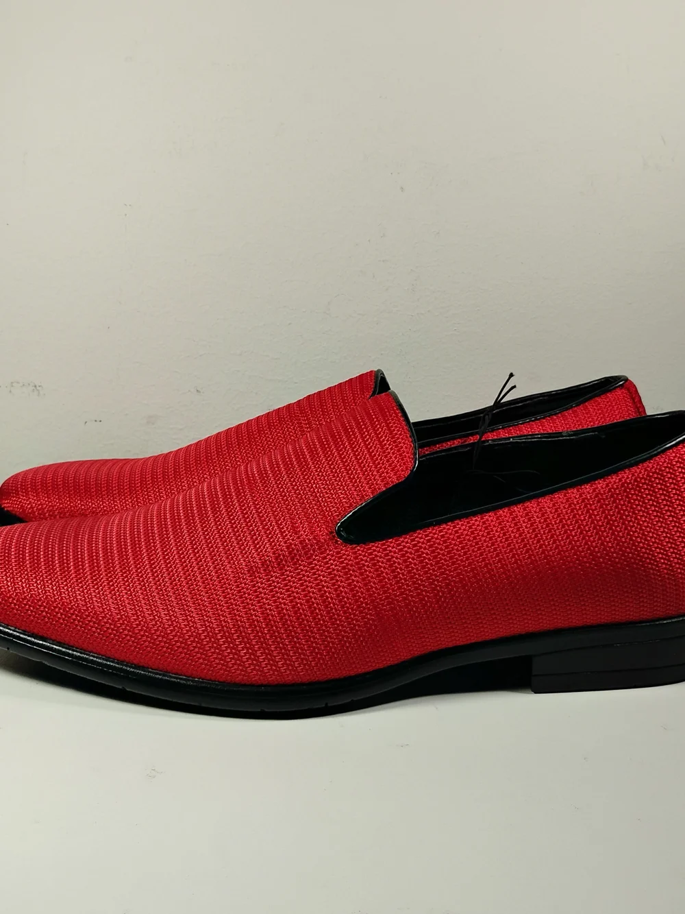 Van Heusen Black Suit with Red Accents